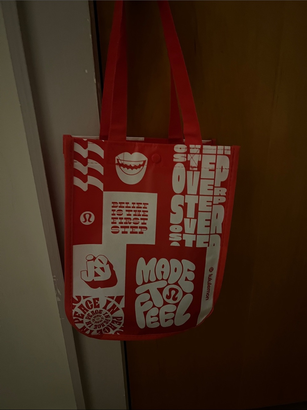 lululemon athletica Red Graphic Tote Bag